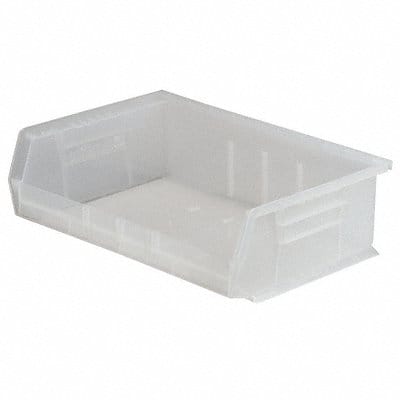 Hang and Stack Bin Clear Plastic 5 in