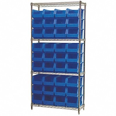 D5519 Bin Shlvng 14inx74inx36in Blue