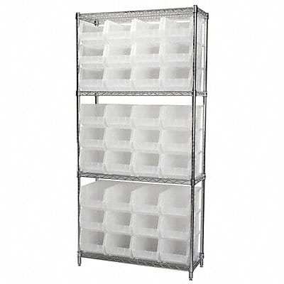 D5519 Bin Shlvng 14inx74inx36in Clear