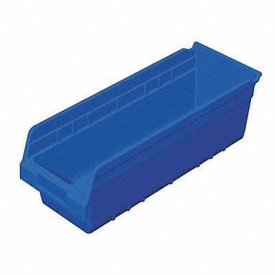 D5525 Shelf Bin Blue Plastic 6 in