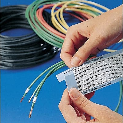 Wire Marker Write-On Self-Laminatng PK25