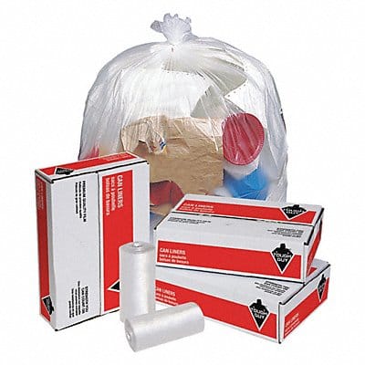 Trash Bags 55 gal Clear PK200