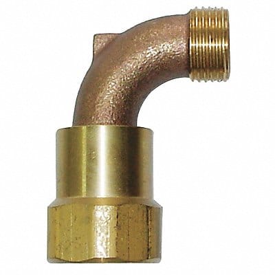 Hose Swivel 3/4 In MHT x 1 In FPT Brass