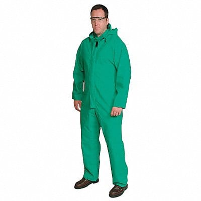 FR Coverall Rain Suit Green 2XL