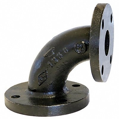 90 Elbow Cast Iron 2 1/2 x 2 in Flanged