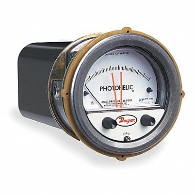 K4580 Pressure Gauge 0 to 5 In H2O