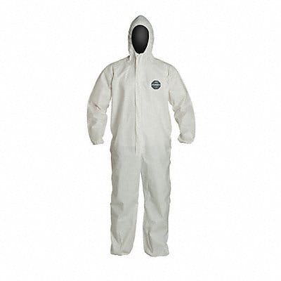 D2243 Hooded Coveralls M Wht ProShield 60 PK25