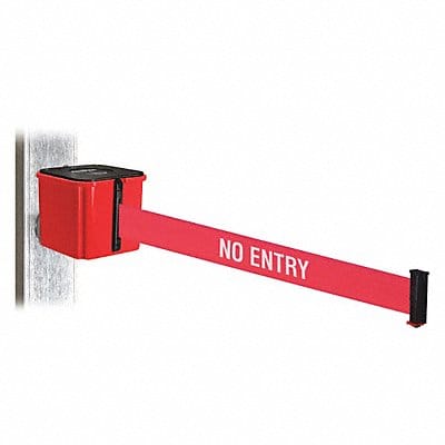 Belt Barrier Red/White Text Belt 4-1/4 H