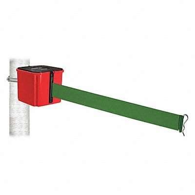 Belt Barrier Hose Clamp Mount Green Belt