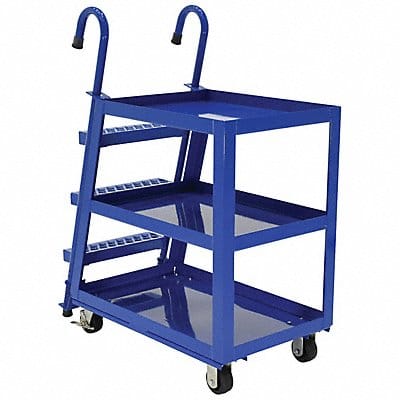 Stock Picking Ladder Cart 1000 lb Blue