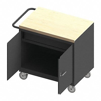 Mobile Cabinet Bench Maple 36 W 24 D