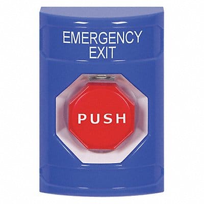 Emergency Exit Push Button Blue Color