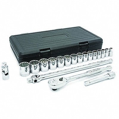 Mechancs Tool Set 19 pcs. 1/2 Dr 12 pt.