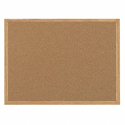 Cork Bulletin Board 24x36 Oak