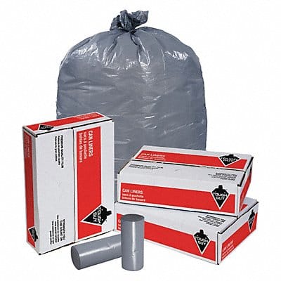 Trash Bags 33 gal Gray PK100