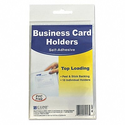 AdhesiveBusinessCardHolders Topload PK10