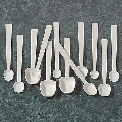 Sampling Spoon Polypropylene White PK12