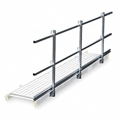 Guard Rail and Toe Board System 12 ft W