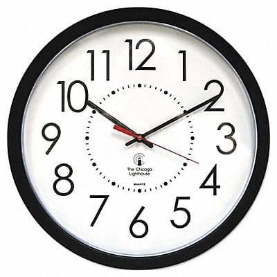 Electric Wall Clock Black