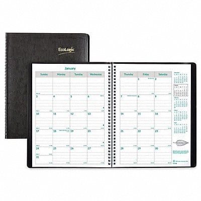 Monthly Planner 11 x 8-1/2 Black