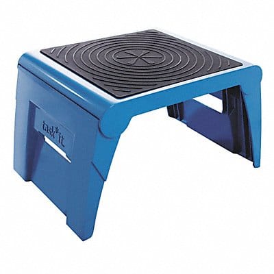 Folding Step Stool 1Up Blue