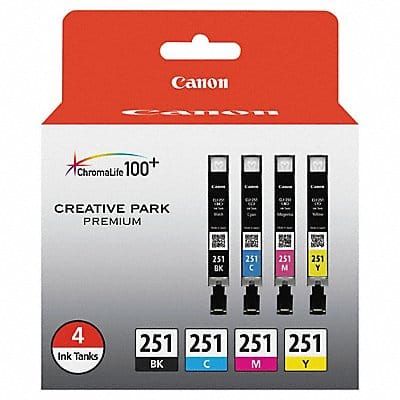 Ink Cartridge Cli-25 Black/Cy/Mg Yw PK4