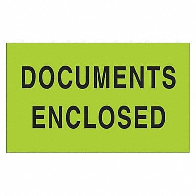 Label Documents Enclosed 3x5