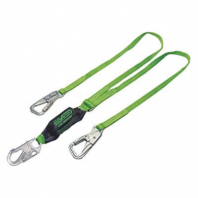 Shock-Absorbing Lanyard Green