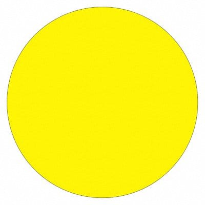 Inventory Circle Label 1/2 Yellow