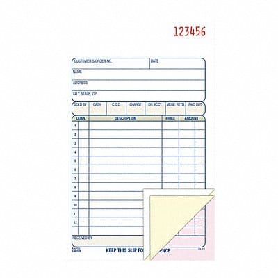 Book Carbonless Sales Form