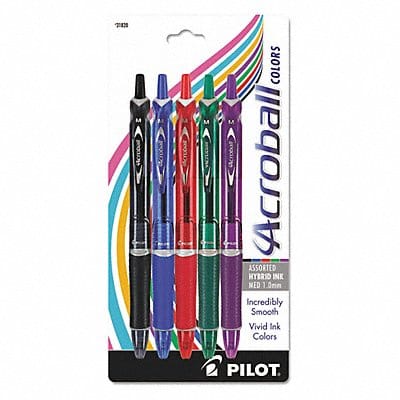 Acroball Gel Ink Pen Navy Ink 0.7mm PK5