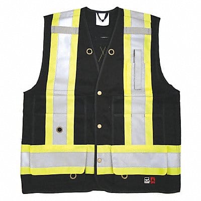 Safety Vest Black 2XL 29-1/2 L Class 1