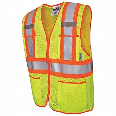 Hi-Vis Vest Lime Polyester Mesh L