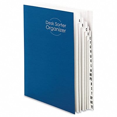 Desk Folder A-Z Navy Blue