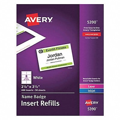 Name Tag Refills PK50