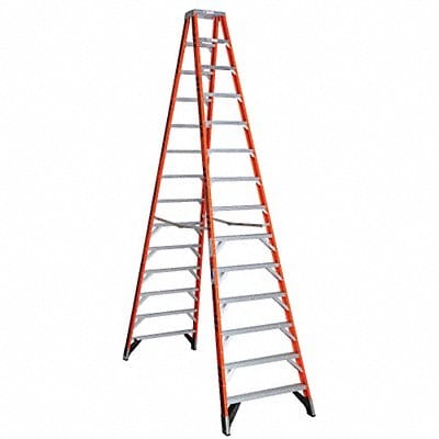 Twin Stepladder Fiberglass IA 14ft T7400