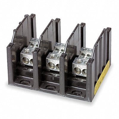 Power Distr Block Al/Cu 600V AC/DC