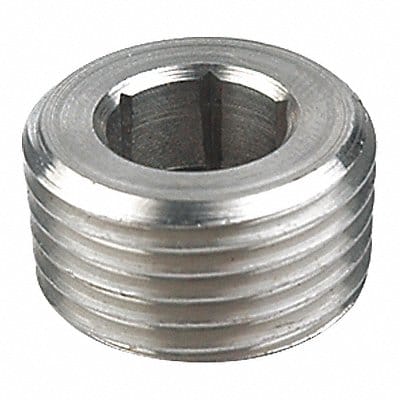 Hex Socket Plug 304 SS 1/16 in MNPT