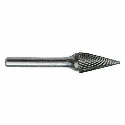 Cone Bur Pointed End 1/4 Carbide