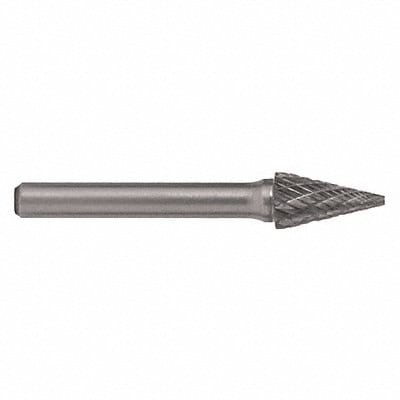 Cone Bur Pointed End 1/4 Carbide