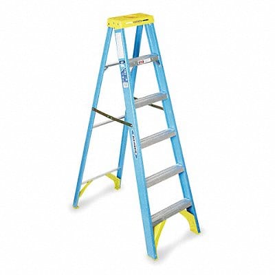 Stepladder Fiberglass 6 ft H 250 lb Cap