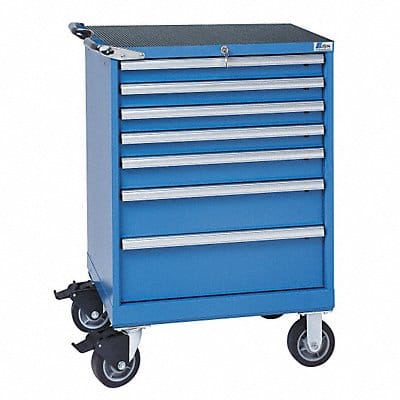 Mod Drwr Cab 43-1/4 H 7 Drwr Bright Blue