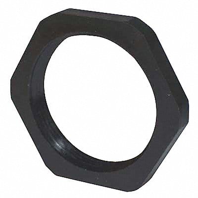 Connector Lock Nut 0.39in Blk Polyamides