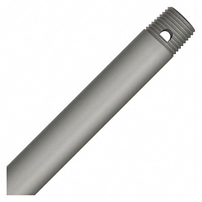 Downrod 12 L Matte Silver Steel