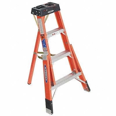 Tripod Stepladder FG 4 ft H 300 lb Cap.