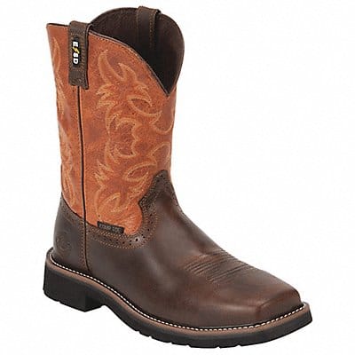 Western Boot D 7 1/2 Brown PR