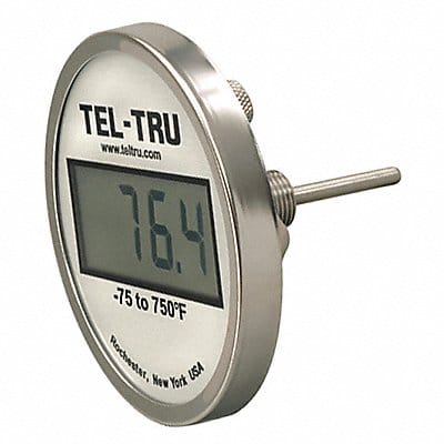 Digital Dial Thermometer 12 Stem L SS