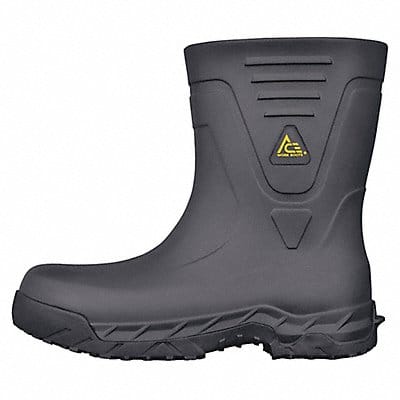 Rubber Boot Men s 12 Mid-Calf Black PR