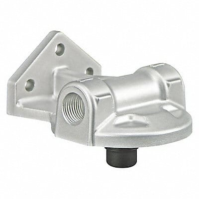 Fuel Filter Base 3-1/4 L Gray Aluminum