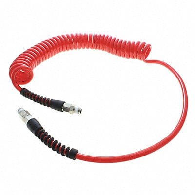 Coiled Air Hose Assembly 1/4 ID x 8 ft.